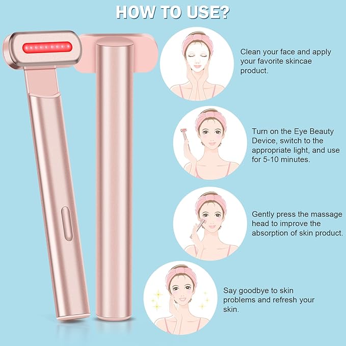 EMS Hot Compress Rotatable Eye Beauty Instrument