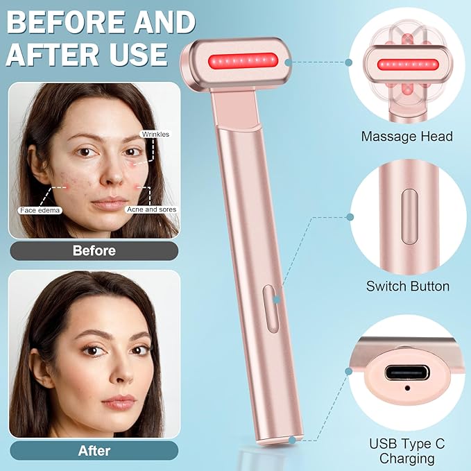 EMS Hot Compress Rotatable Eye Beauty Instrument